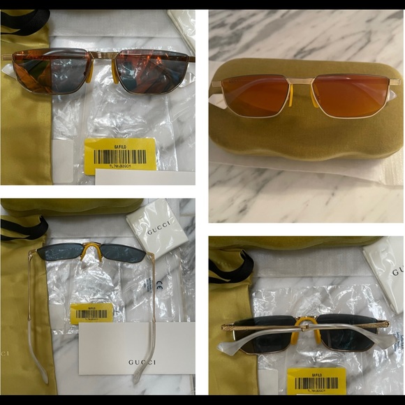 GUCCI UNISEX ORANGE MIRROR , SAME STYLE WORE TO THE GRAMMYS ON BILLIE EILISH - Picture 5 of 16